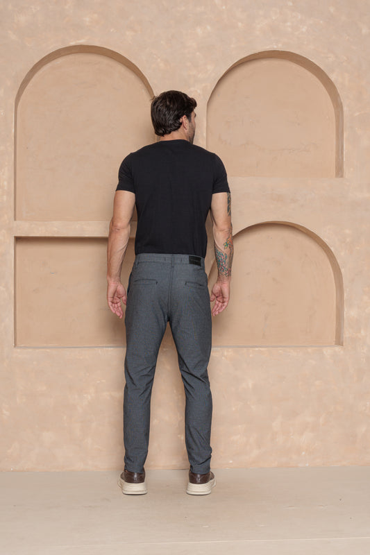 Calça Essential Cinza Pontilhada