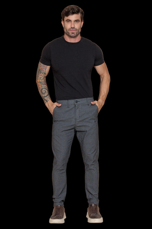 Calça Essential Cinza Pontilhada