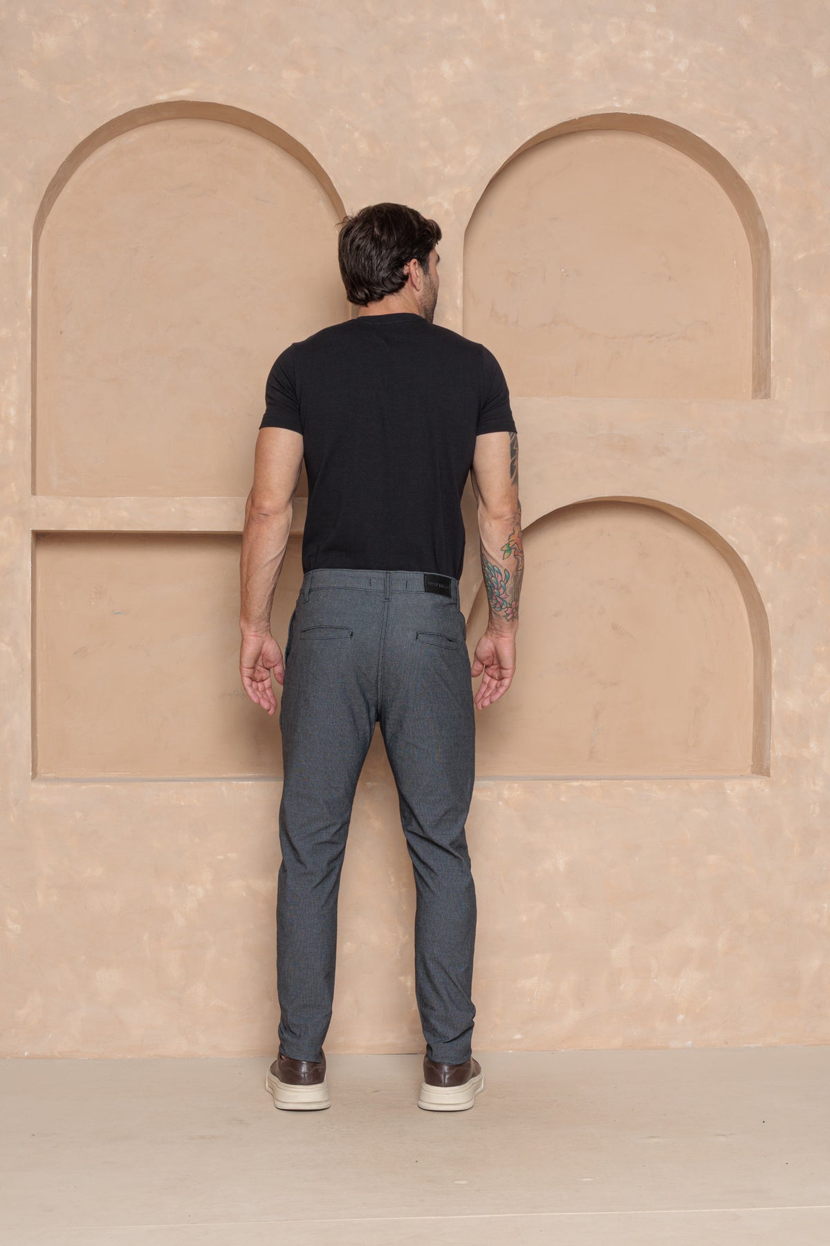 Calça Essential Cinza Pontilhada